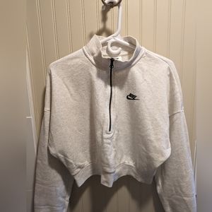 Nike oversized cropped sweatshirt